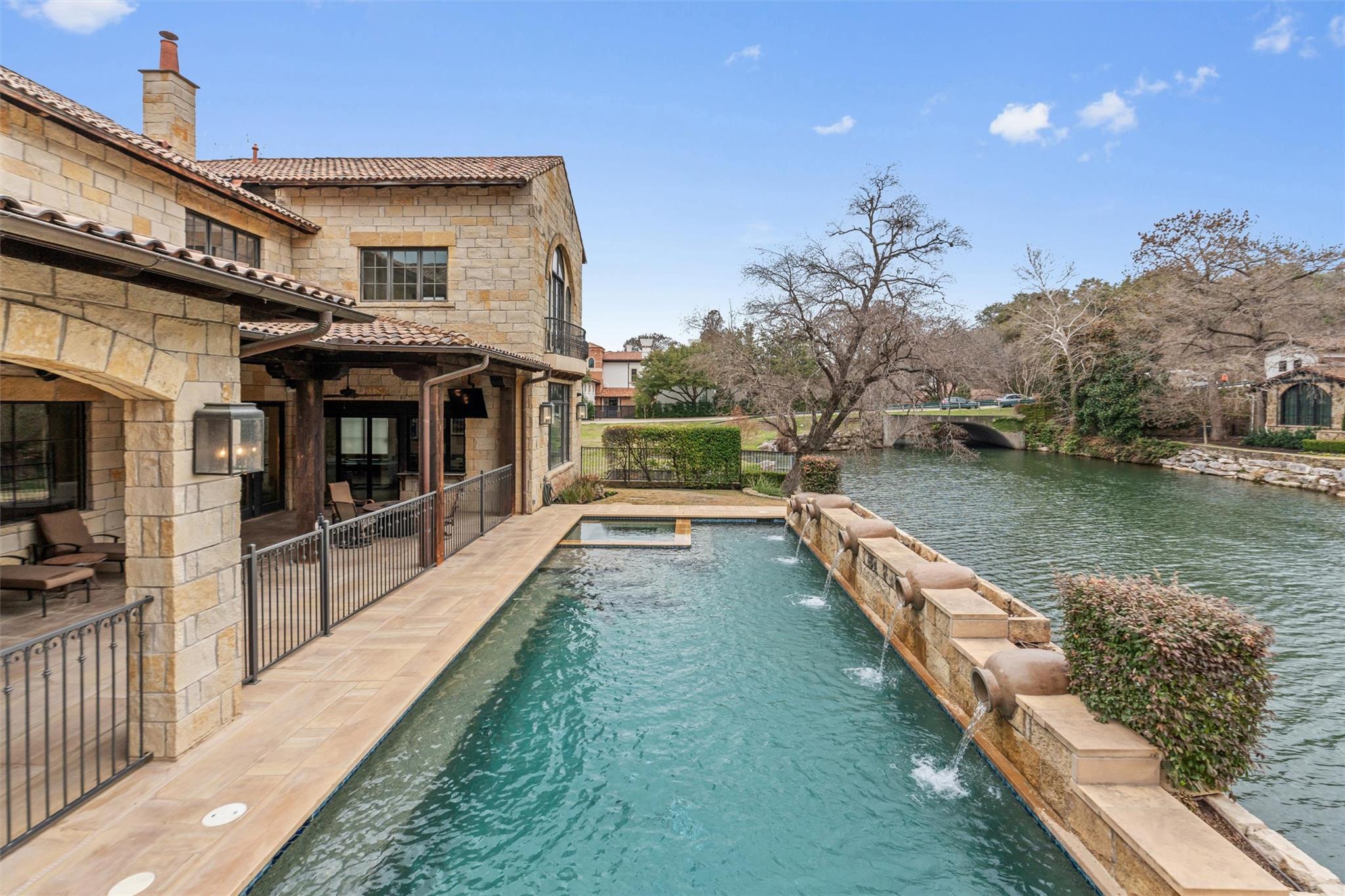 Pool and waterfront